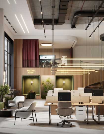 Bureaux privés<br />
& Sièges de direction